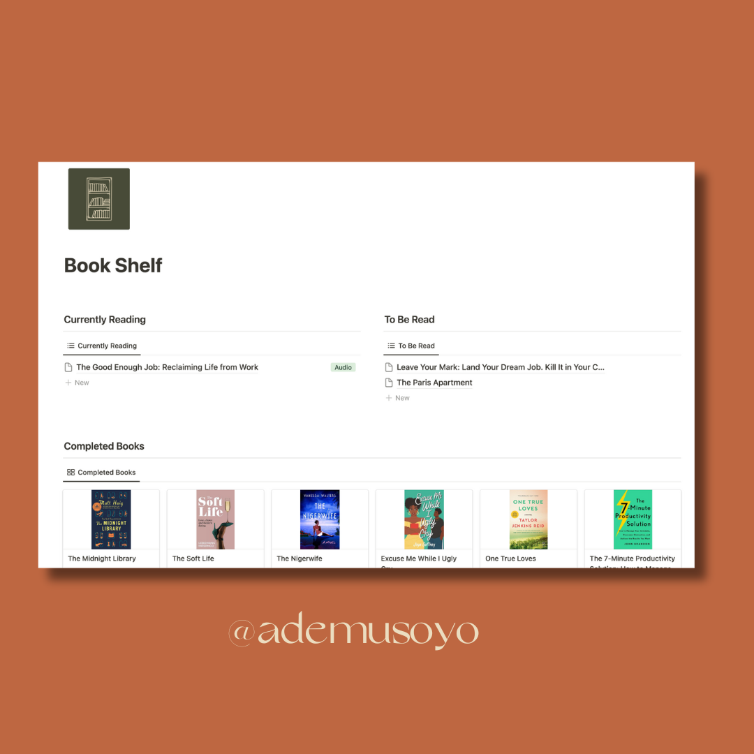 Book Tracker Template