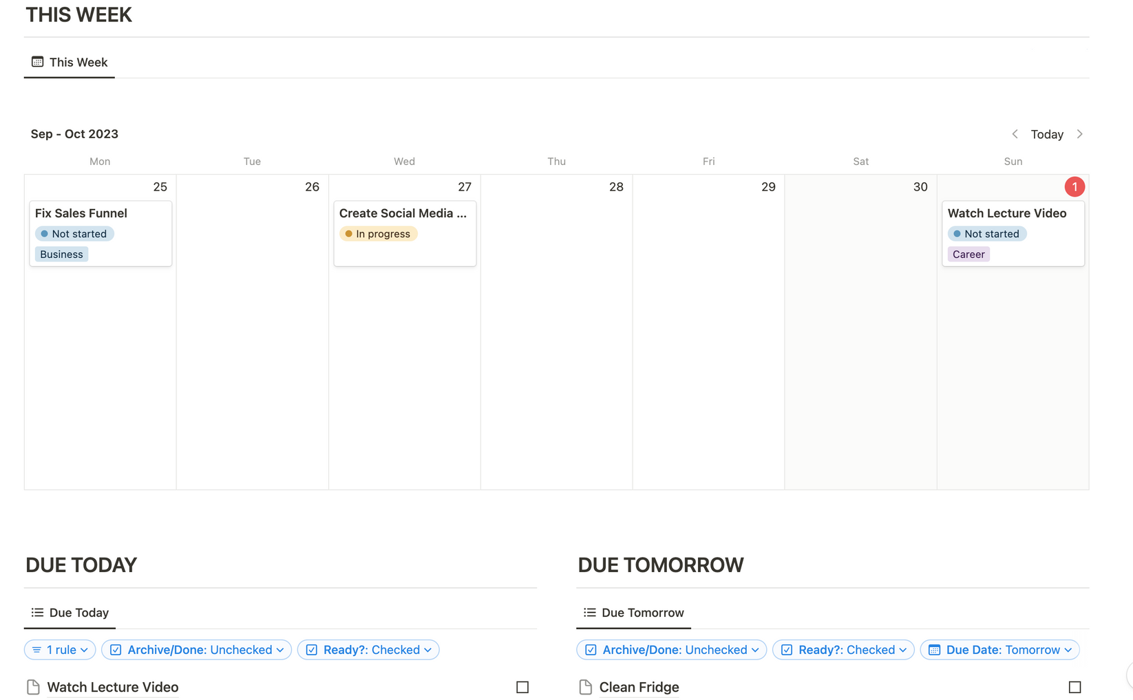 Weekly planning bundle ademusoyo