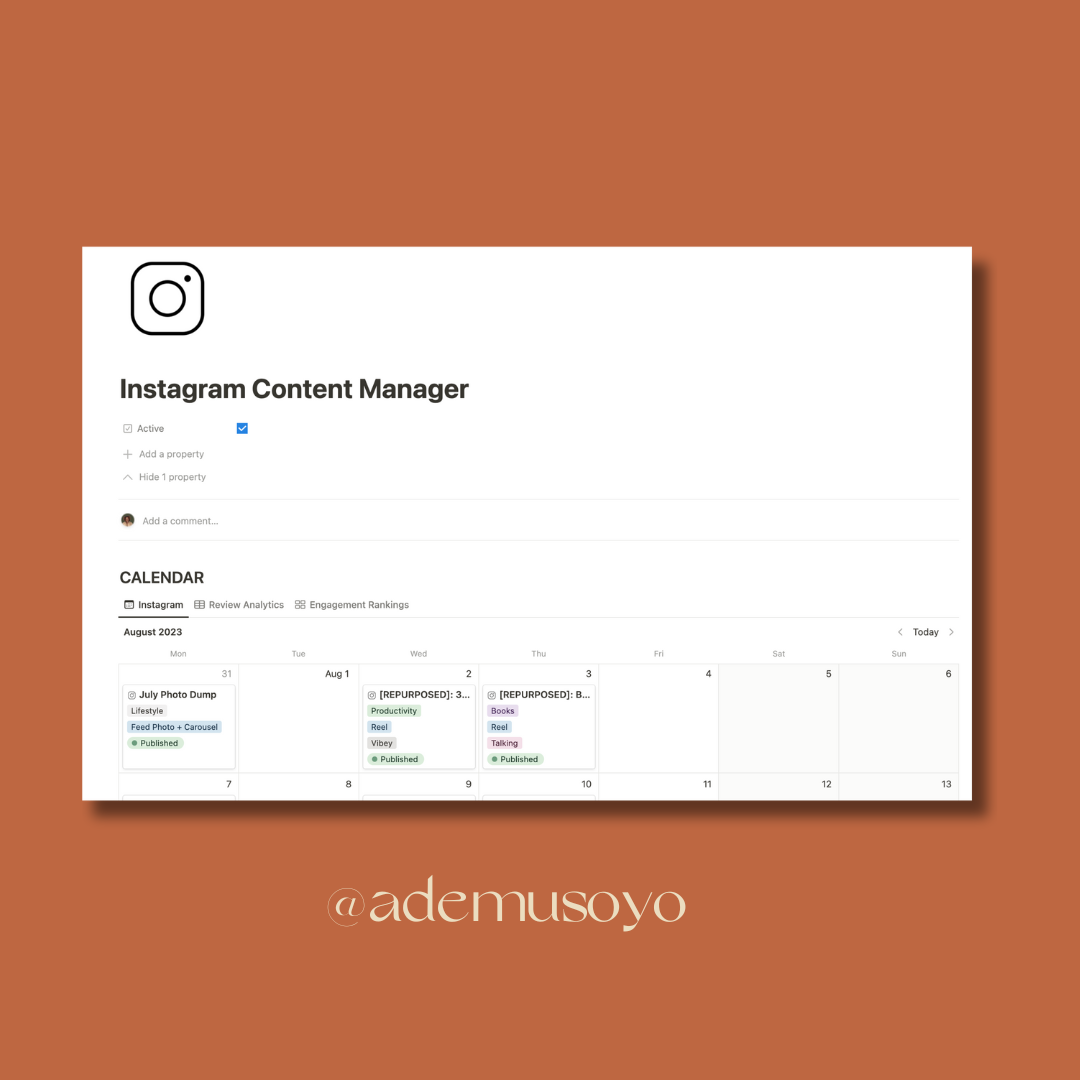 Instagram Content Manager